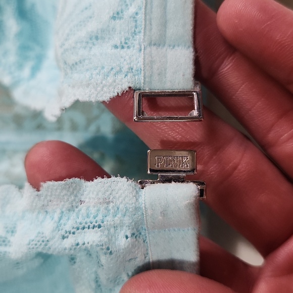 PINK Triangle Bralette With Front Closure Size L - Picture 4 of 7